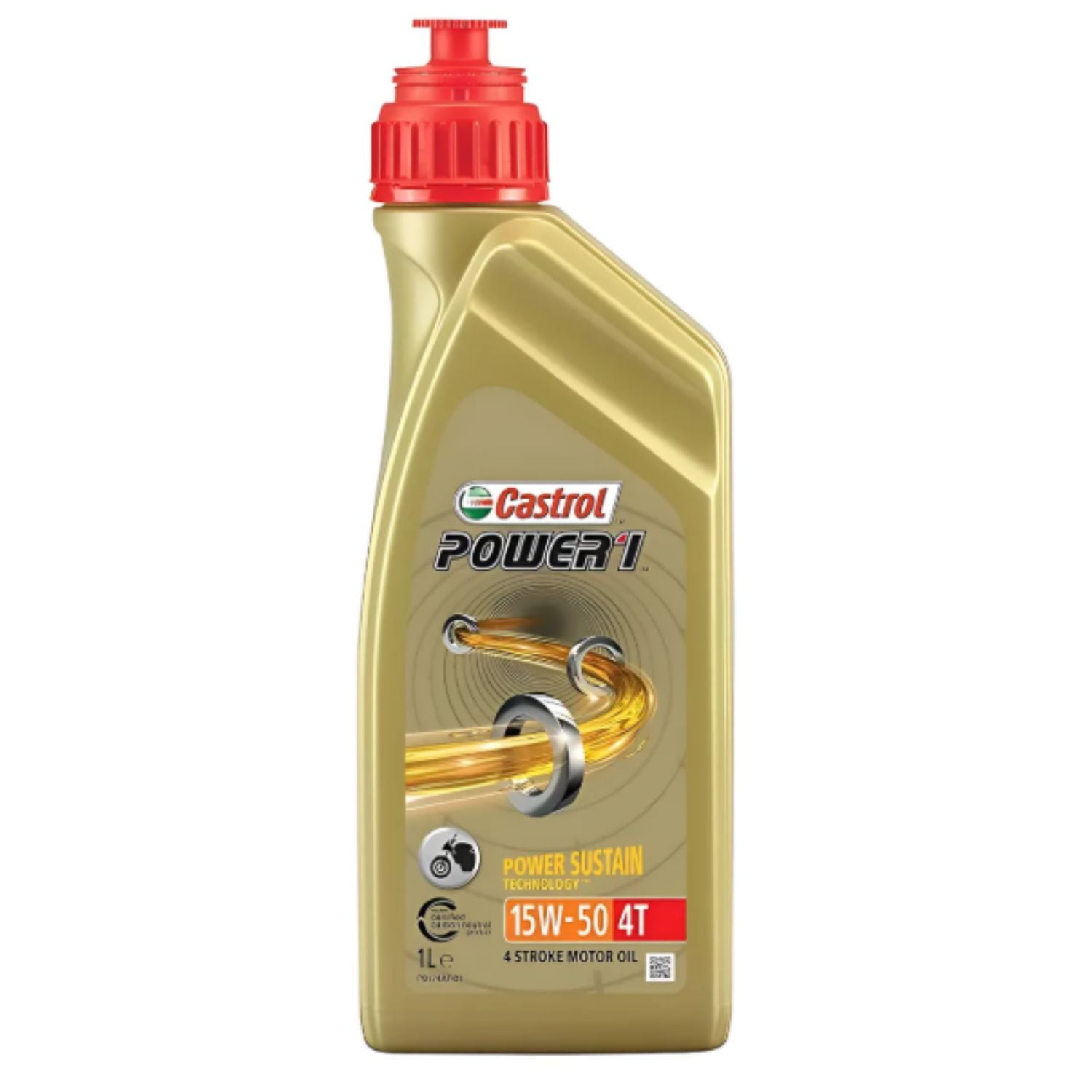 Aceite Motor Para Moto 15w50 Sintetico Castrol Power 1 4t