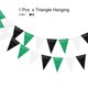 thumbnail image 3 of Banderines de Triángulo Uxcell para Decoraciones de Fiesta de Boda Festiva Cumpleaños Blanco, Negro, Verde, 3 of 7