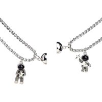 Ioensy - Collar Con Colgante De Pareja De Astronauta, Collar De Astronauta Para Fiesta, Hombres Y Mujeres