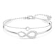 thumbnail image 1 of Pulsera Doble Infinito Amor Eterno Bañada Plata Brillantes plateado Talla única, 1 of 3