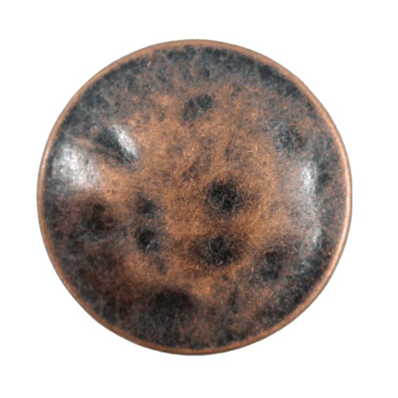 Vástago de metal nostálgico Button Bezelry de 25 mm (cobre envejecido) x12