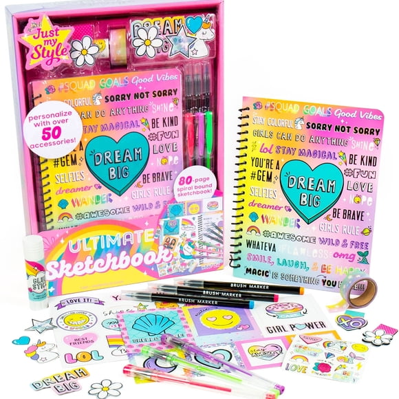 Cuaderno de bocetos Just My Style My Mer-Mazing con pastel al óleo