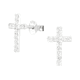 thumbnail image 1 of Aros De Cruz Brillante Para Hombre Y Mujer Plata 925 #3, 1 of 3