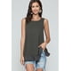 thumbnail image 1 of Blusa CCwholesalesclothings Sin Mangas Con Encaje En La Espalda Y Detalle De Volantes Negro, 1 of 5