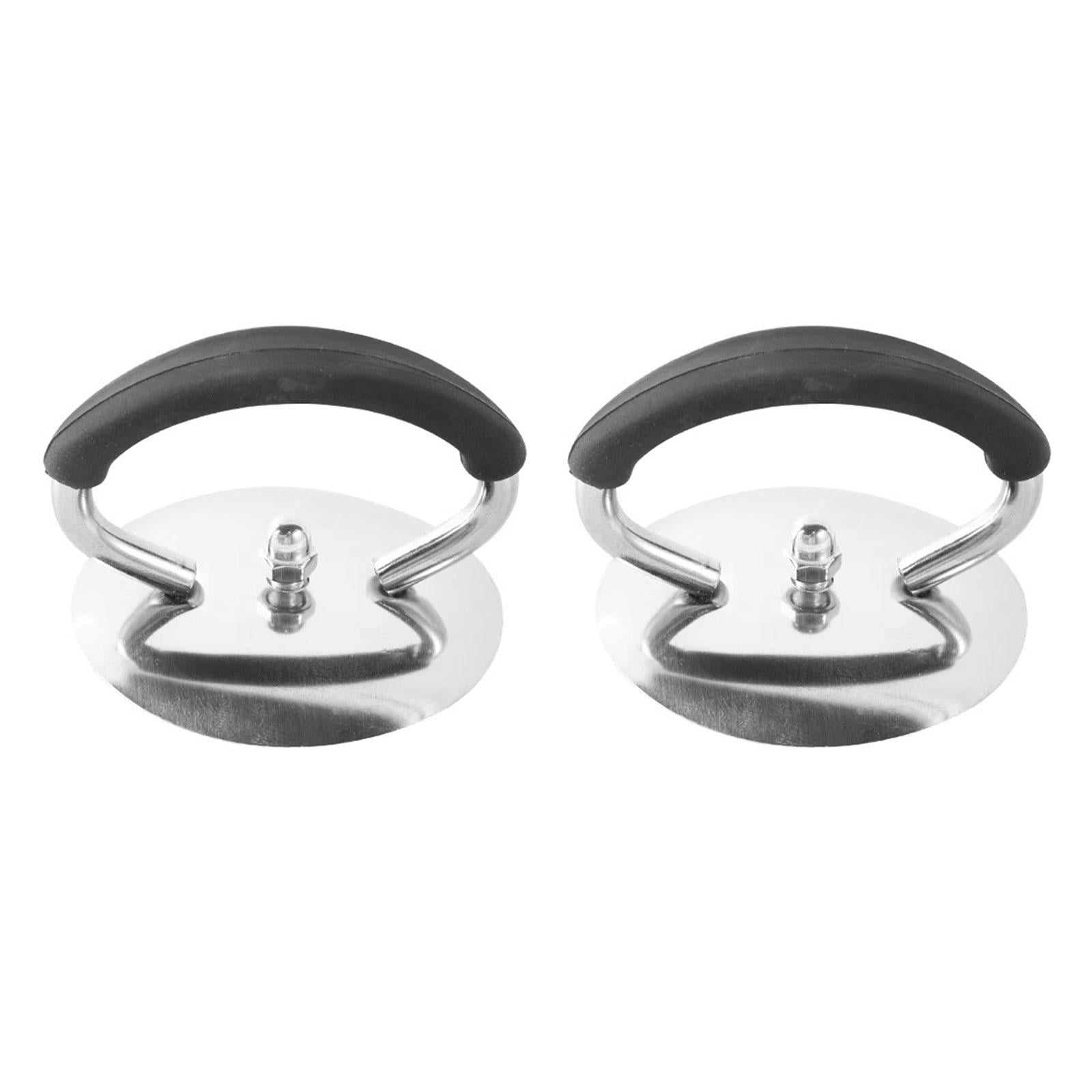 Magideal - 2 Piezas De Cubierta Universal Para Tapa , Mango De Sujeción, Perilla De Repuesto Para Utensilios De Cocina De Metal, Perilla De Empuñadura Par Negro