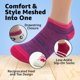 thumbnail image 3 of Calcetines BRIGHT STAR para mujer, corte bajo, 30 pares, suaves, 3 of 8