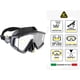 thumbnail image 3 of Máscara Cressi Liberty Triside SPE para buceo, color negro y zafiro, 3 of 7