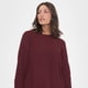 thumbnail image 3 of Sweater Mujer Chenille Lurex Burdeo Corona, 3 of 5