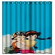 thumbnail image 1 of Cortina de ducha City of Sky con ganchos (60 x 72 pulgadas), 1 of 3