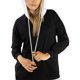 thumbnail image 3 of Jess de Meiko Vestido de Mujer Mangas Largas Capa Doble Sudadera con Capucha Vestido Casual S Negro, 3 of 7