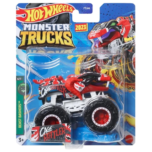 Hot Wheels Monster Trucks Cage Rattler Escala 1:64 2023