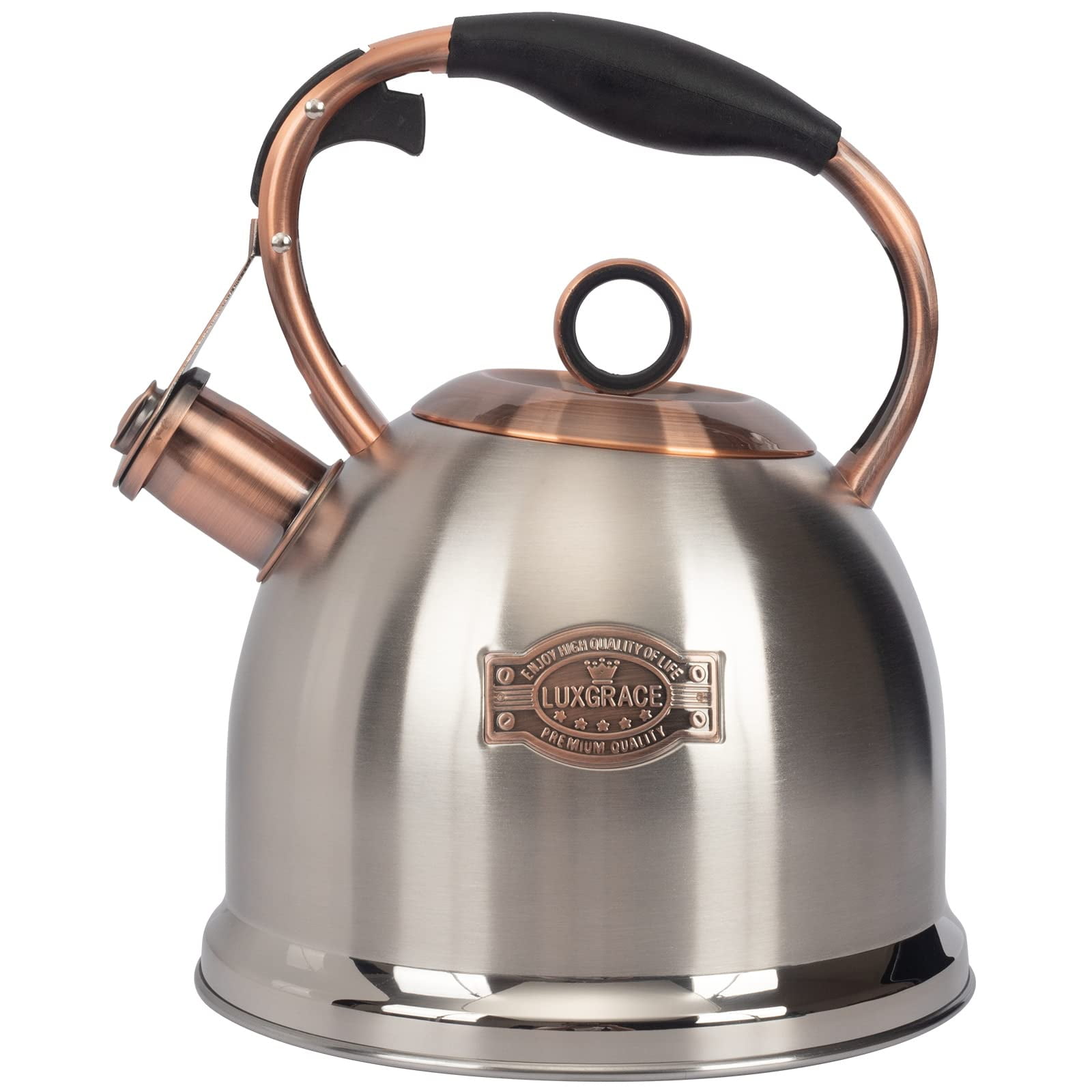 Tetera Luxgrace Whistling De Acero Inoxidable Apta Para Uso Alimentario