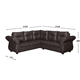 thumbnail image 1 of Sofa Seccional Emma Pu Chocolate, 1 of 3
