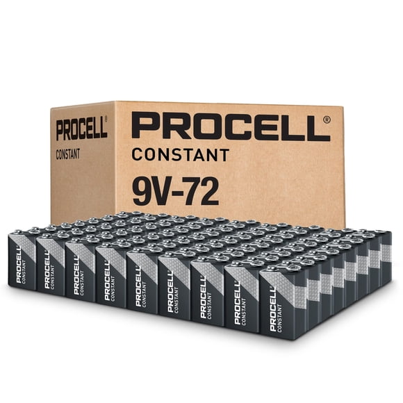 Pilas alcalinas PROCELL Constant 9V (paquete de 72)
