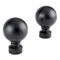 Metalhsa - Pack 2 Unidades Terminal Bola Acero Negro 19 Mm