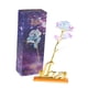 thumbnail image 4 of Rosa de las flores artificiales, chapado en oro rosa con caja 3, 4 of 5