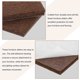 thumbnail image 3 of Uxcell Almohadillas para Muebles, 16 Piezas 2.5" Cuadradas Autoadhesivas de Fieltro, Protectores de Piso para Patas de Muebles, Sillas, Pisos de Madera (Marrón), 3 of 6