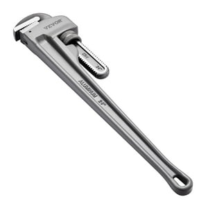 Llave De Tubo Vevor 24 De Aluminio, Recta, Ajustable, Para Fontanería