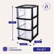 thumbnail image 4 of Carrito organizador de almacenamiento HOMZ, torre con cajones de 3 niveles, paquete de 2, 4 of 9
