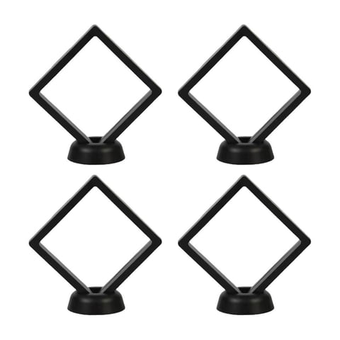 Bothyi - 4 Piezas 3D Flotante Vitrina Pequeña Caja De Sombra Para Broche Joyería Piedras Preciosas