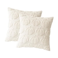 Magideal - 2 Fundas De Almohada De Calabaza, Funda De Almohada De Otoño, Funda De Cojín De Acción De De 45 X 45 Cm, De Para Habitación De Invitados, Sofá Beige