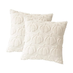 Magideal - 2 Fundas De Almohada De Calabaza, Funda De Almohada De Otoño, Funda De Cojín De Acción De De 45 X 45 Cm, De Para Habitación De Invitados, Sofá Beige