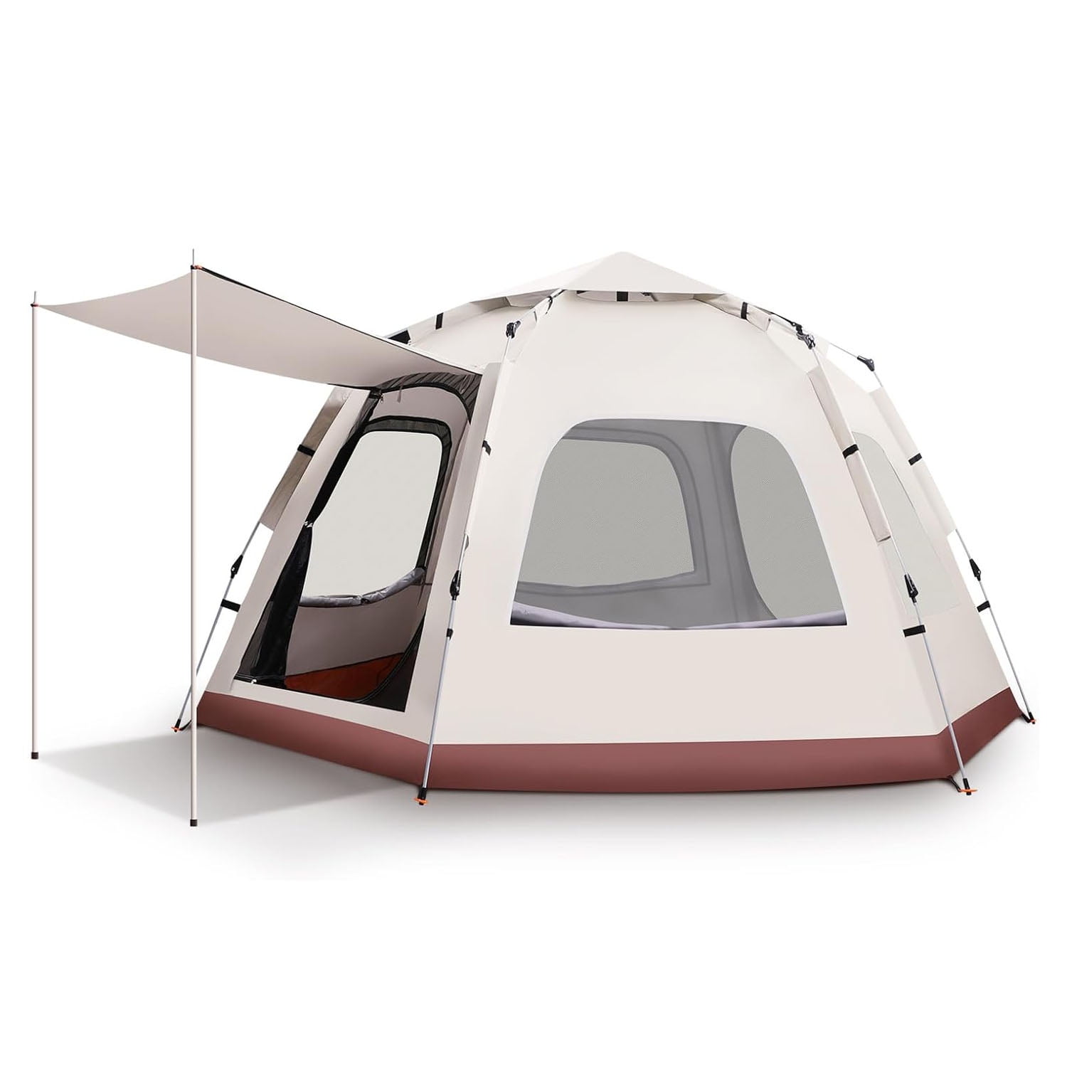 Pwrfitness - Carpa Automática Hexagonal 280x280 Cm 4-6 Personas