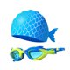 thumbnail image 2 of Gafas De Natación De Sirena Con Gorro Ajustables Para Ni?os Y Ni?as Color Azul Y Amarillo, 2 of 5