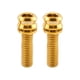 thumbnail image 4 of 2 Piezas Vástago De Manillar De Bicicleta Tornillos De Titanio M6 Accesorio De Repuesto De Bicicleta M6 17 Oro, 4 of 5