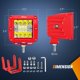 thumbnail image 2 of Cápsulas de luz LED Nilight, 42 W, 3 pulgadas, triple fila, Spot Flood, 2 of 6