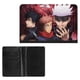 thumbnail image 2 of Jujutsu Kaisen Porta Pasaporte y Cartera de Viaje Premium de Cuero PU, Funda de Pasaporte Bloqueo RFID con Ranuras para Tarjetas de Crédito, Estuche para Libro de Pasaporte para Familia 10cm × 15cm, 2 of 6
