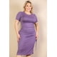 thumbnail image 4 of Vestido Midi Curvy con Cordón y Abertura Lateral Fruncido, 4 of 10