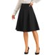 thumbnail image 1 of Falda Midi Plisada INSPIRE CHIC para Mujer con Botones Decorativos de Cintura Alta Casual Oficina Faldas de Vuelo L Negro, 1 of 6