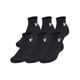thumbnail image 1 of Pack de 3 unidades de calcetines Under Armour Training Cotton Quarter, color negro, 1 of 1
