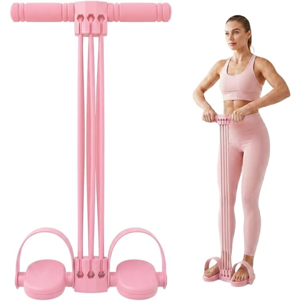 Banda pedal caucho natural 6 tubos estiramiento abdomen cintura brazos piernas
