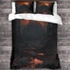 thumbnail image 3 of Juego de funda nórdica con estampado 3D de Castillo Oscuro, microfibra cepillada suave, diseño de arquitectura terrorífica, fácil cuidado, ropa de cama de calidad hotelera con almohada., 3 of 3