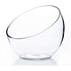 thumbnail image 1 of Jarrón de vidrio WGVI, cuenco transparente con corte inclinado de 7 cm x 15 cm, 1 of 9