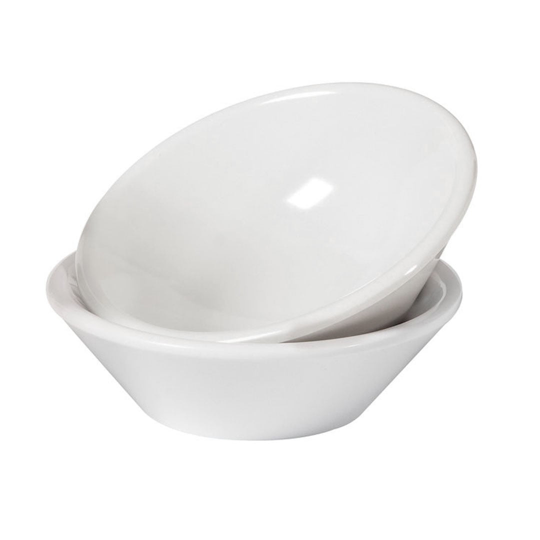 Imahe - Set De 6 Ramekin Ovalado Melamina Blanco 44ml