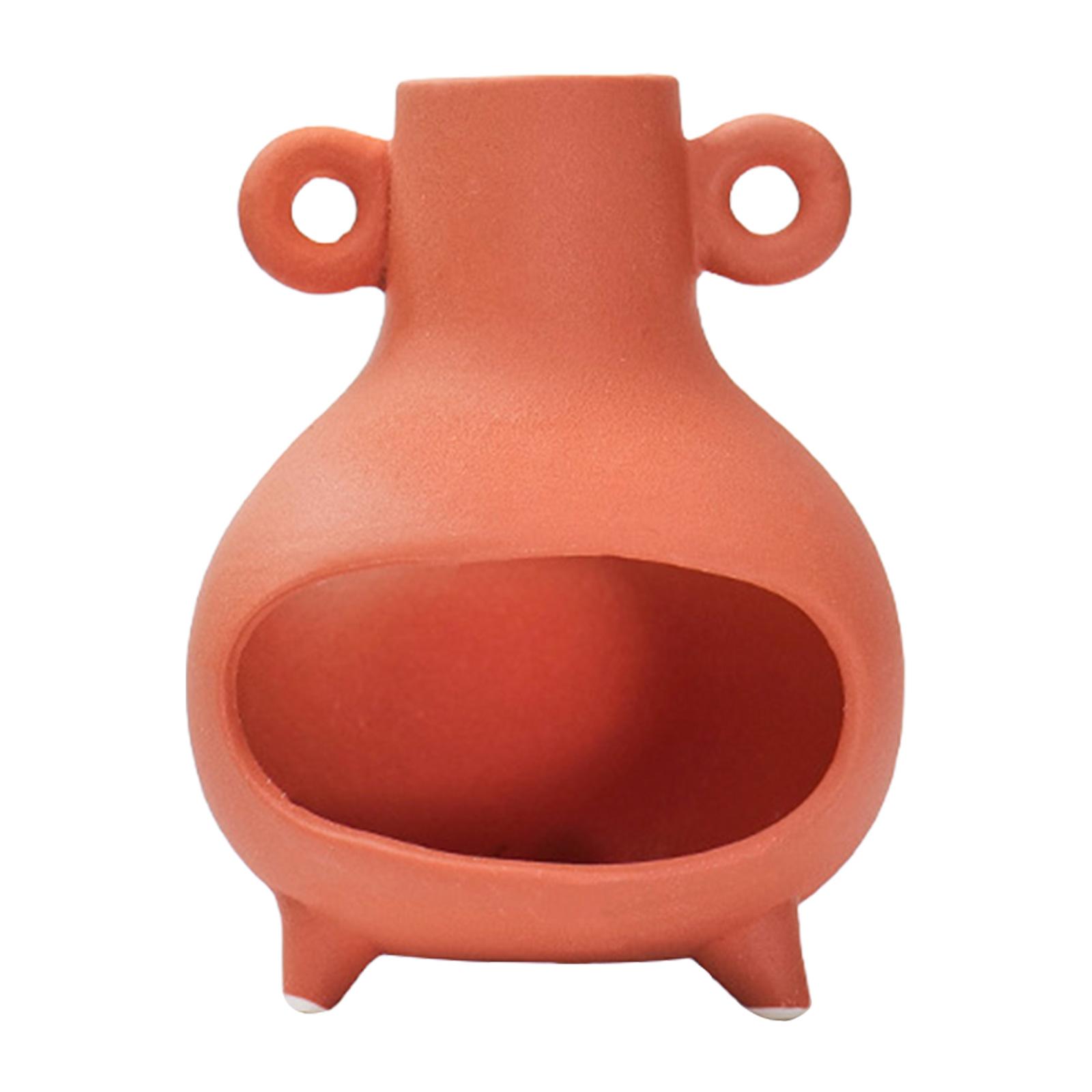 Bothyi - Quemador De Incienso Versátil De Soporte De Palo Santo De Cerámica Para Gimnasia Decorativo Rojo