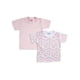 thumbnail image 1 of Pack 2 Camisetas Rosas Manga Corta 100% Algodón Pima - 6 a 9 Meses, 1 of 2