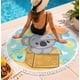 thumbnail image 3 of Toalla Redonda de Playa y Piscina con Estampado y Flecos 150 cm, 3 of 6