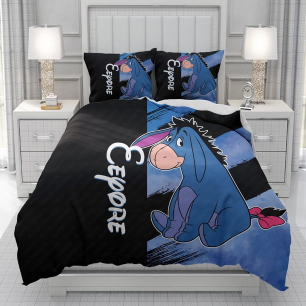 x800 Bed Sheetsthe Pooh Eeyore starry skyDuvet Cove men women/Children KID Printing cartoon Bedding Set Comforter Bed Soft 3-Piece Bedding Set (1 Duvet Cover + 2 Pillow Shams) nj800