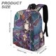 thumbnail image 3 of Genshin Impact: Mona Chica Anime-theme Backpack, Campus style schoolbag Bookbag with Adjustable Shoulder Straps And Large Zip Compartment, Unisex Travel Bags.42x30x15cm, 3 of 6