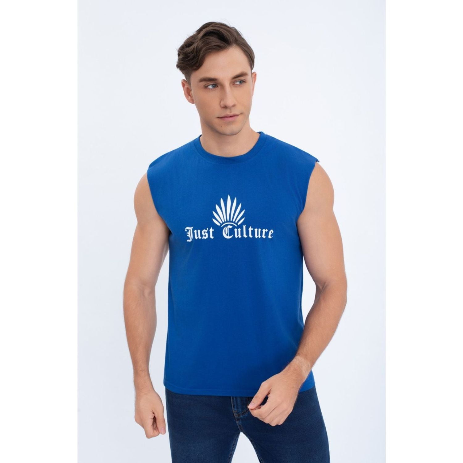 Likeshop - Polera Musculosa Hombre Sin Mangas Diseño Colores 7603