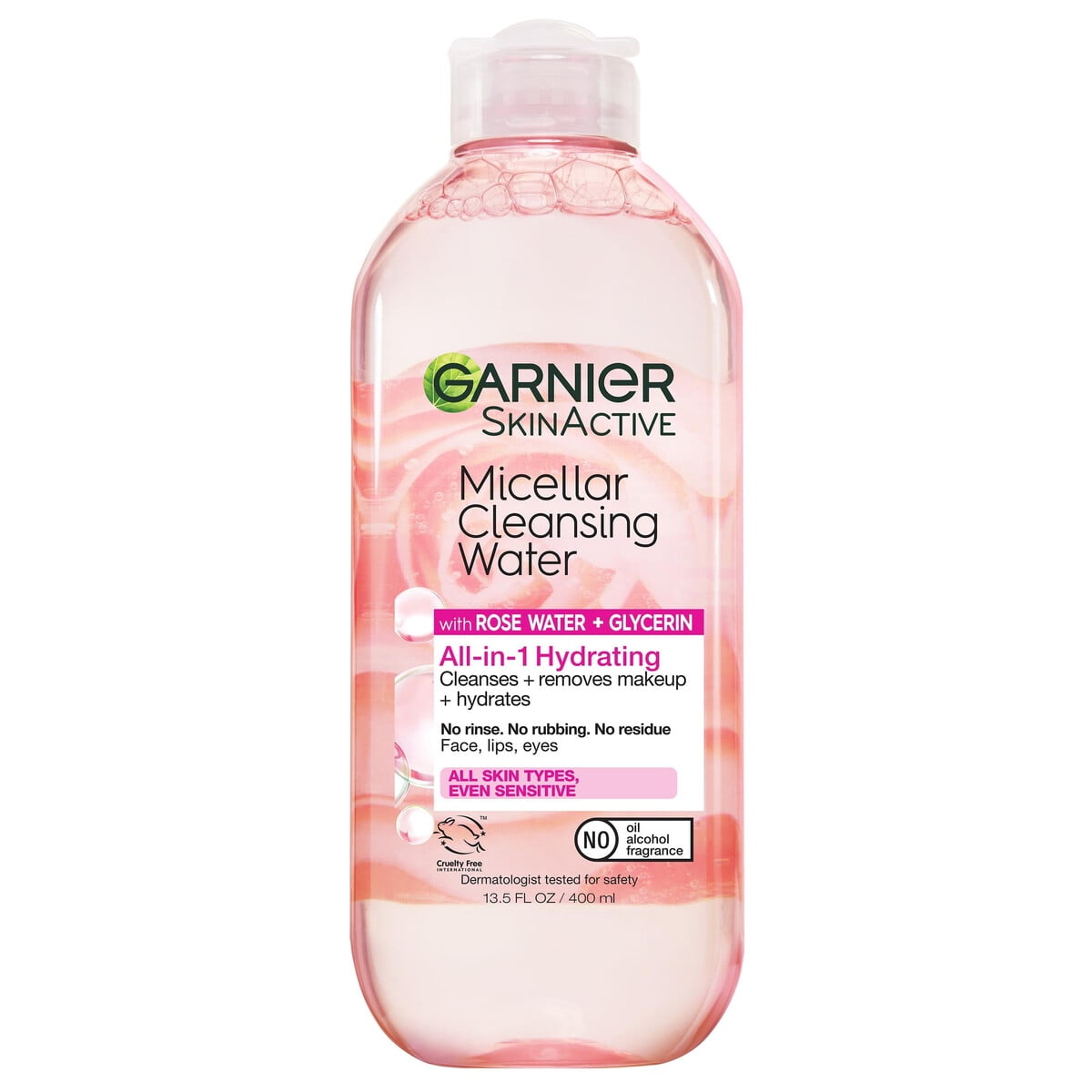 Agua Micelar Garnier Skinactive 400ml Hidratante Rosas