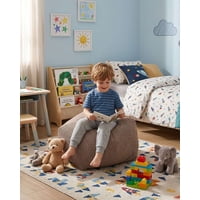 Todo Para El Hogar - Set De 4 Puff Sofa Decorativo De Piso 50Cm Estética Contemporánea