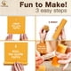 thumbnail image 3 of Kit DIY para hacer velas de cera de abeja Candleology con 7 láminas, 3 of 7
