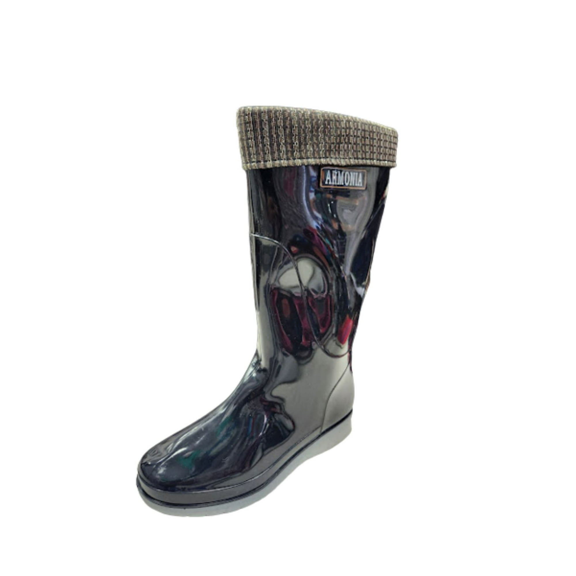 Vinnys Outlet - Bota De Agua Lluvia Mujer Negro