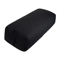 Magideal - Almohada De Yoga, Herramienta De Yoga, Funda De Almohada Suave Con Asa De Transporte Para Mujeres, Almohada Lumbar, Cojín De Meditación Para Práctica Rectángulo Negro