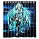 thumbnail image 1 of Cortina de ducha de Hatsune Mikuize, diseño de chica japonesa, con ganchos, tamaño 66 x 72 pulgadas, 1 of 3